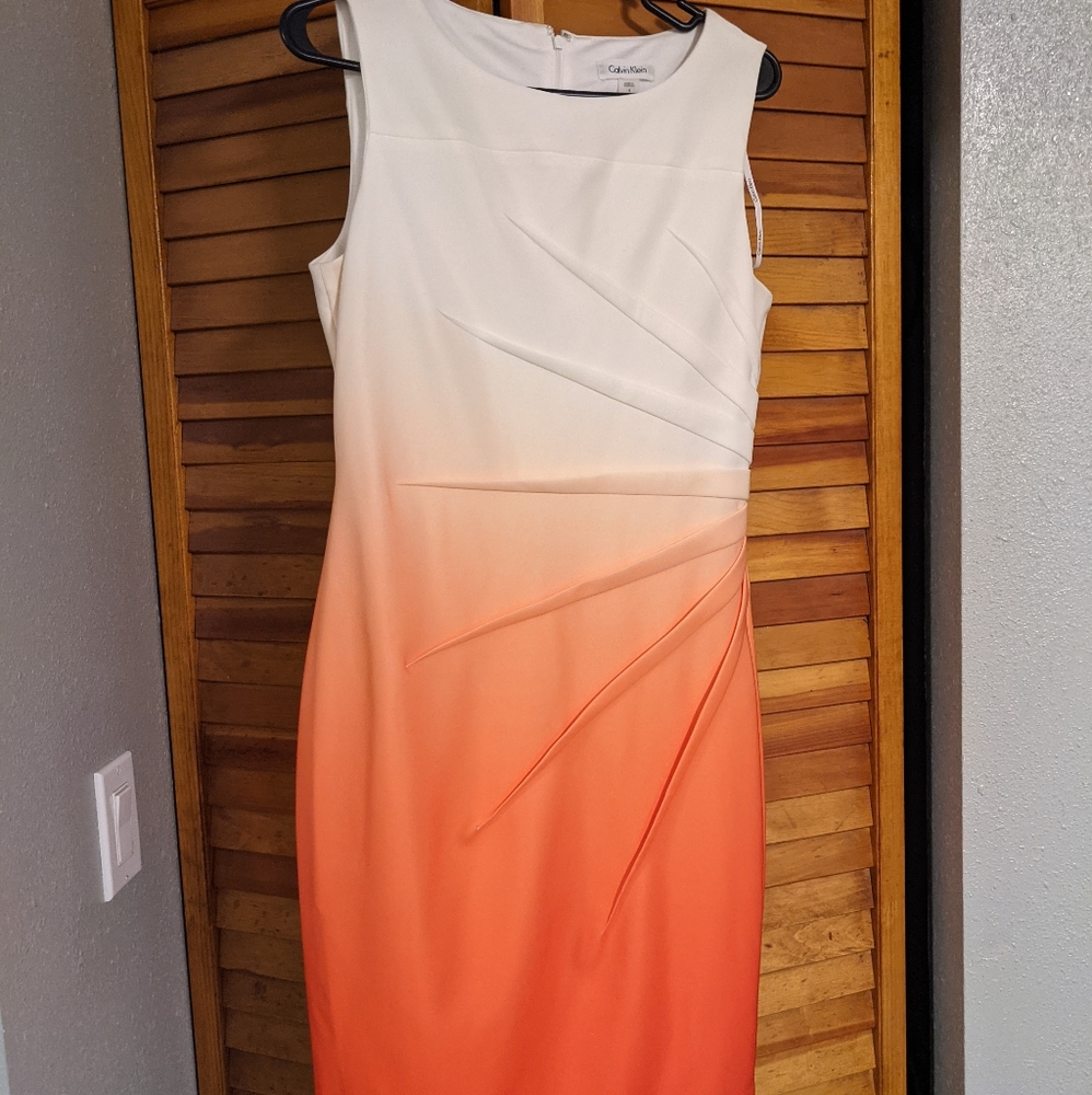 Calvin Klein Ombré “Aperol Spritz” Dress!!